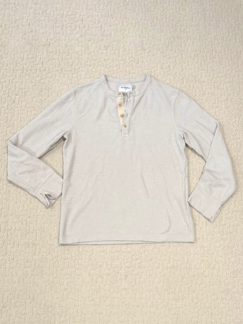 Men's Goodfellow & Co Textured Henley Standard Fit Size Small